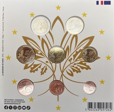 BUFRANCE2025, Philatélie 50, Série euros France BU 2025