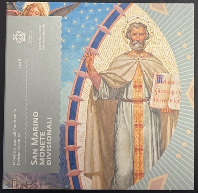 BUSTMAR2018 - Philatelie 50 - Coffret saint marin des euros 2018