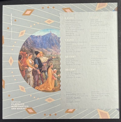 BUSTMAR2018 - Philatelie 50 - Coffret saint marin des euros 2018