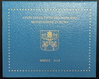 BUVAT2019, Philatelie50, Coffret Euros Vatican 2019 – Série Officielle BU