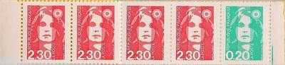 C1502 - Philatelie - Carnet de timbres à composition variable N° 1502 du catalogue Yvert et Tellier - Carnet de timbres de france de collection