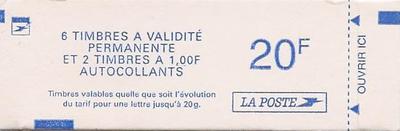 C1509 - Philatelie - Carnet de timbres à composition variable N° 1509 du catalogue Yvert et Tellier - Carnet de timbres de france de collection