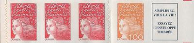 C1510 - Philatelie - Carnet de timbres à composition variable N° 1510 du catalogue Yvert et Tellier - Carnet de timbres de france de collection