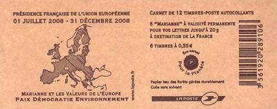 C1516 - Philatélie - Carnet de timbres à composition variable N° 1516 du catalogue Yvert et Tellier - Carnet de timbres de france de collection