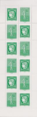 C1521 - Philatélie - Carnet de timbres à composition variable N° 1521 du catalogue Yvert et Tellier - Carnet de timbres de france de collection