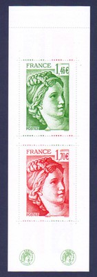 C1524 - Philatelie - carnet de timbres de France Sabine de Gandon