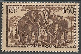 CAM182 - Philatélie - Timbre du Cameroun N° Yvert et Tellier 182 - Timbre de colonies françaises - Timbres de collection