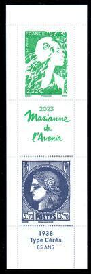 CARNET1533- Philatélie 50 - Carnet de France à composition variable - Marianne de l'Avenir - 2023