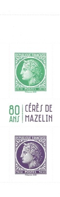 Carnet1536, Philatélie 50, Carnet à deux volets gommé , Cérès de Mazelin, 2024