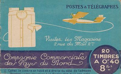 Carnet193C1 - Philatélie - Timbre de France n° YT 193C1 carnet d'usage courant - Timbres de collection