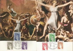 Cartes 1979 + - Philatélie 50 - cartes maximum de France - timbres de France de collection