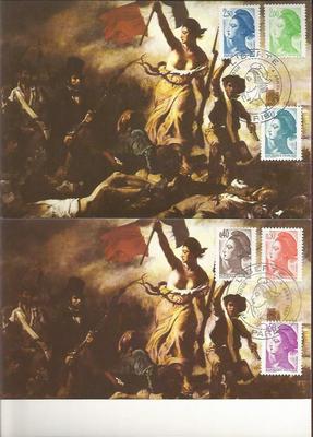 Cartes 1982 - Philatélie 50 - cartes maximum de France - timbres de France de collection
