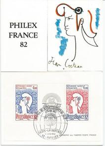 Cartes 1982++ - Philatélie 50 - cartes maximum de France - timbres de France de collection