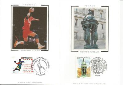 Cartes 2001- Philatélie 50 - cartes maximum de France - timbres de France de collection