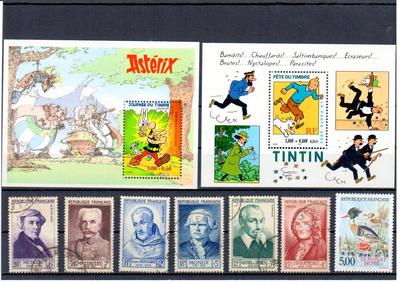 Cartes - Philatélie - cartes d'envoi à choix pour timbres de collection - matériel philatélique