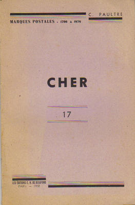 Catalogue Marques Postales Cher - Philatelie - catalogue philatélique d'occasion