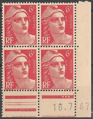 CD721A - Philatelie - Coin daté timbre de France N° Yvert et Tellier 721A - Coins datés de France - Timbres de collection