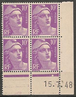 CD811 - Philatelie - Coin daté timbre de France N° Yvert et Tellier 811 - Coins datés de France - Timbres de collection
