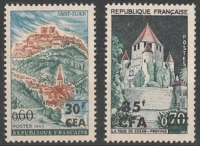 CFA360-361 - Philatelie - Timbres de France CFA N° Yvert et Tellier 360 à 361 - Timbres de Réunion