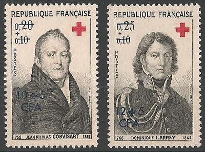 CFA362-363 - Philatelie - Timbres de France CFA N° Yvert et Tellier 362 à 363 - Timbres de Réunion