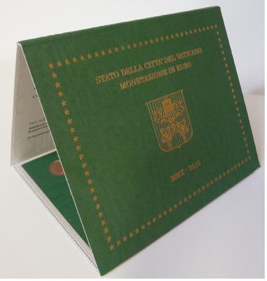 Coffret Vatican 2010 - Philatélie 50 - pièces de monnaies euros du Vatican 2010