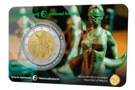 COINCARD2€BEL2025- PHILATELIE 50 - LOTERIE NATIONALE RECTO
