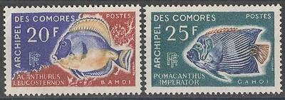 COMO47-48 - Philatélie - Timbres des Comores N° Yvert et Tellier 47 à 48 - Timbres de collection