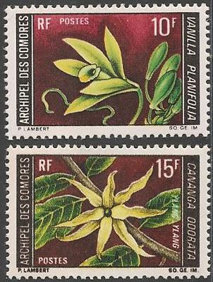 COMO53-54 - Philatélie - Timbres des Comores N° Yvert et Tellier 53 à 54 - Timbres de collection