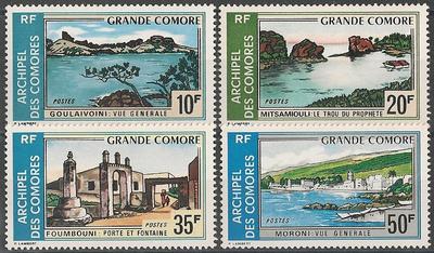 COMO80-83 - Philatélie - Timbres des Comores N° Yvert et Tellier 80 à 83 - Timbres de collection
