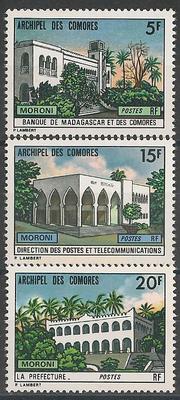 COMO84-86 - Philatélie - Timbres des Comores N° Yvert et Tellier 84 à 86 - Timbres de collection