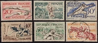 RF960/965O - Philatélie - Timbre de France n° Yvert et Tellier 960/965 oblitéré - Timbres de collection