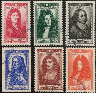 RF612/17O - Philatélie - Timbre de France n° Yvert et Tellier 612/17 oblitéré - Timbres de collection