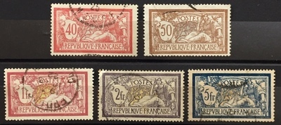 RF119/123O - Philatélie - Timbre de France n° Yvert et Tellier 119 et 123 oblitéré - Timbres de collection