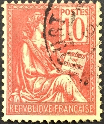 RF112O - Philatélie - Timbre de France n° Yvert et Tellier 112 oblitéré - Timbres de collection