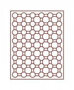 LI2548/1 - Philatélie 50 - Box monnaies plateau STANDARD à 48 alvéoles - Médaillers numismatiques