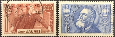 RF318/319O - Philatélie - Timbre de France n° Yvert et Tellier 318 et 319 oblitéré - Timbres de collection