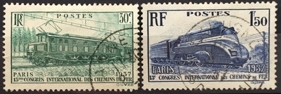 RF339/340O - Philatélie - Timbre de France n° Yvert et Tellier 339 et 340 oblitéré - Timbres de collection