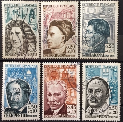 RF1345/1350O - Philatélie - Timbre de France n° Yvert et Tellier 1345 à 1350 oblitéré - Timbres de collection