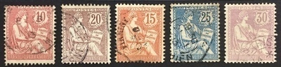 RF124/128O - Philatélie - Timbre de France n° Yvert et Tellier 124 et 128 oblitéré - Timbres de collection