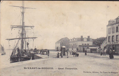 CPA50SVH17101526 - Philatelie - Cartophilie - Carte postale ancienne de Saint-Vaast-La-Hougue - Cartes postales anciennes de collection