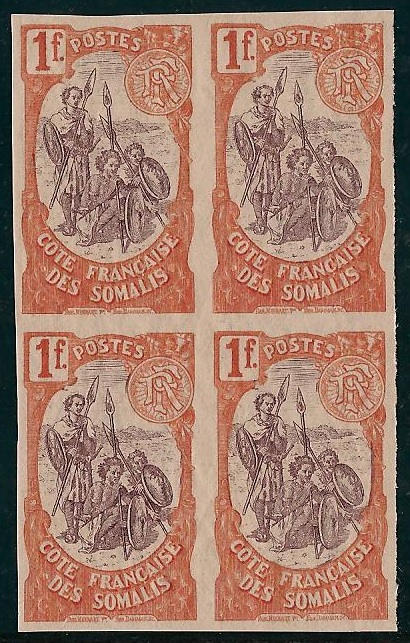 COTESOM50aNonDentelé - Philatélie - Timbre de Côte des Somalis N° Yvert et Tellier 50a non dentelé - Timbres de colonies françaises