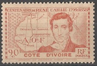 COTI141 - Philatélie - Timbre de Côte d'Ivoire N° Yvert et Tellier 141 - Timbres de colonies françaises - Timbres de collection