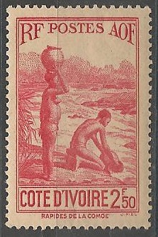 COTI161 - Philatélie - Timbre de Côte d'Ivoire N° Yvert et Tellier 161 - Timbres de colonies françaises - Timbres de collection