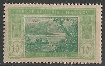 COTI63 - Philatélie - Timbre de Côte d'Ivoire N° Yvert et Tellier 63 - Timbres de colonies françaises - Timbres de collection