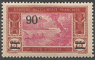 COTI75 - Philatélie - Timbre de Côte d'Ivoire N° Yvert et Tellier 75 - Timbres de colonies françaises - Timbres de collection