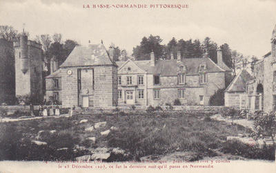CPA50GONV24101722 - Philatelie - Carte postale ancienne du Château de Gonneville - Cartes postales anciennes de collection