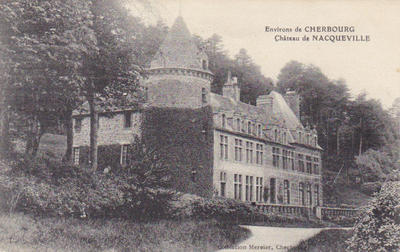 CPA50URV25101719 - Philatelie - Carte postale ancienne du Château de Nacqueville - Cartes postales anciennes de collection