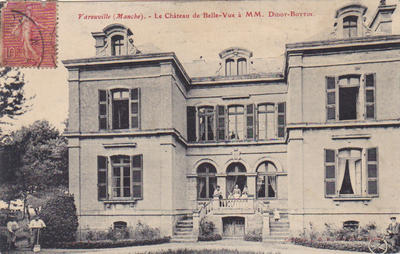 CPA50VAR0311178 - Philatelie - Carte postale ancienne le château de varouville - Cartes postales anciennes de collection