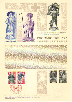 Croix Rouge - Philatelie - documents officiels de France thème Croix Rouge