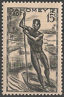 DAH124 - Philatélie - Timbre du Dahomey N° Yvert et Tellier 124 - Timbres des colonies françaises - Timbres de collection